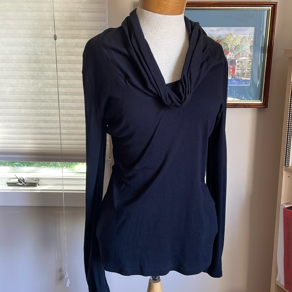 Long sleeve cowl neck t shirt